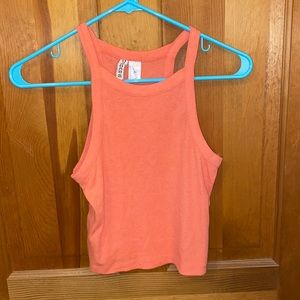 Pink crop tank top